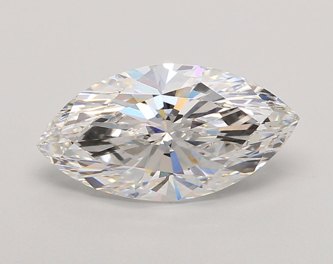 3.01 Carat Marquise Shaped, Ideal Cut, E Color, VVS2 Clarity, IGI Certified Lab Grown Diamond