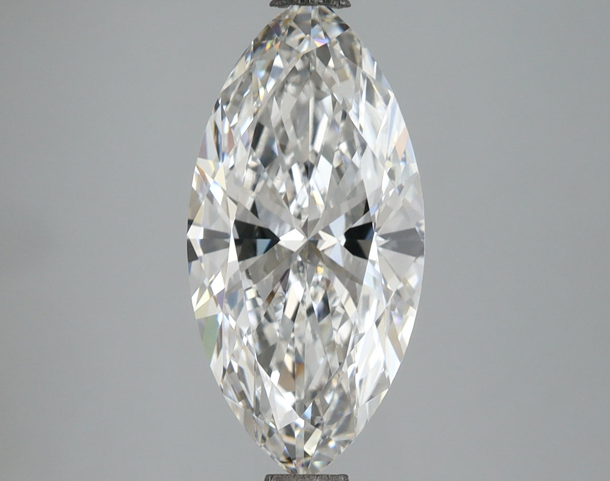 3.01 Carat Marquise Shaped, Ideal Cut, E Color, VVS1 Clarity, IGI Certified Lab Grown Diamond