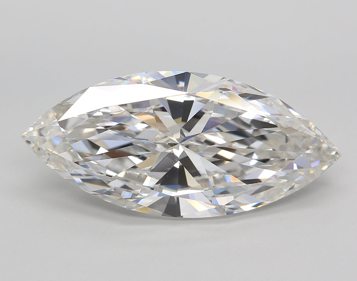 10.00 Carat Marquise Shaped, Very Good Cut, G Color, VS1 Clarity, IGI Certified Lab Grown Diamond