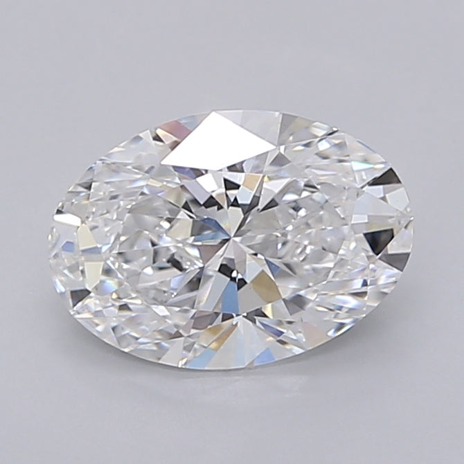 1.54 Carat Oval Shaped, Ideal Cut, D Color, VVS2 Clarity, IGI Certified Lab Grown Diamond