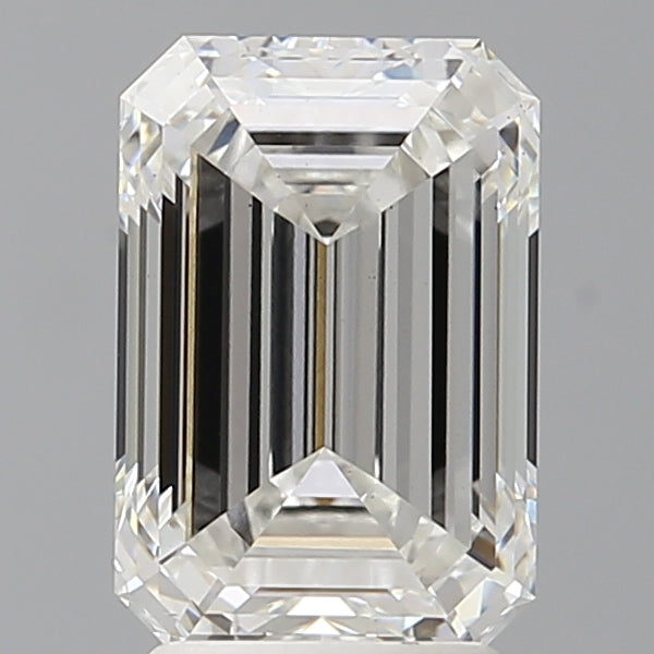 3.00 Carat Emerald Shaped, Ideal Cut, F Color, VS1 Clarity, IGI Certified Lab Grown Diamond