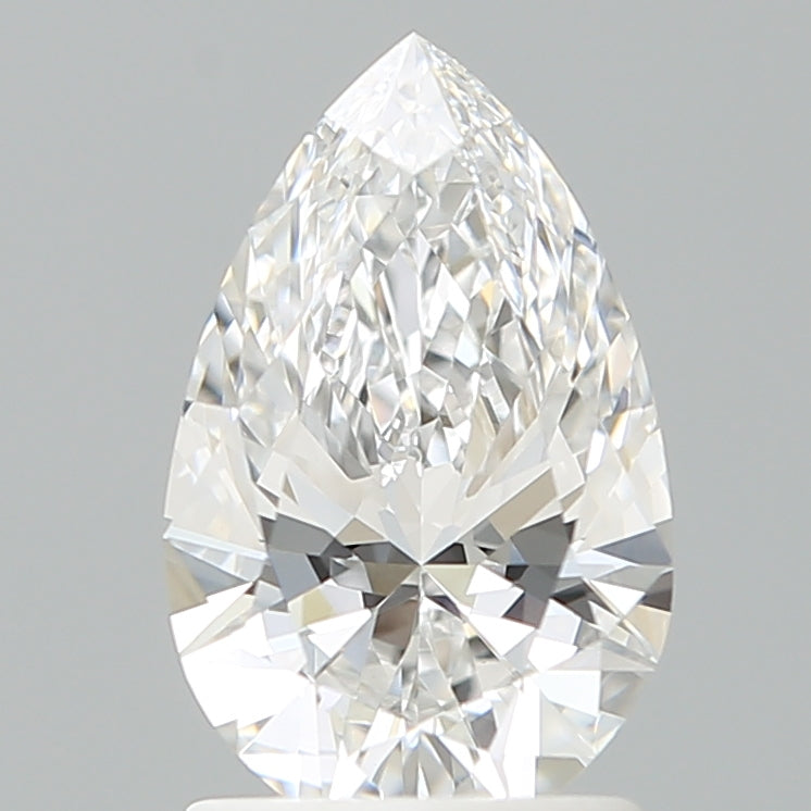 1.56 Carat Pear Shaped, Ideal Cut, E Color, VVS2 Clarity, IGI Certified Lab Grown Diamond