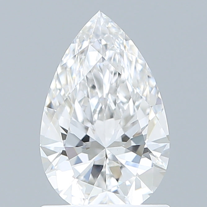 1.07 Carat Pear Shaped, Ideal Cut, E Color, VVS2 Clarity, IGI Certified Lab Grown Diamond
