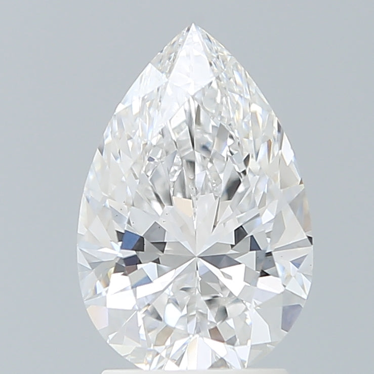 2.35 Carat Pear Shaped, Ideal Cut, E Color, VS1 Clarity, IGI Certified Lab Grown Diamond