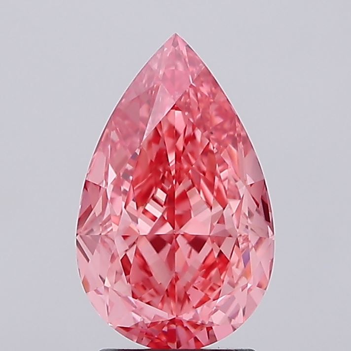 3.05 Carat Pear Shaped, Excellent Cut, VS2 Clarity, IGI Certified Lab Grown Diamond