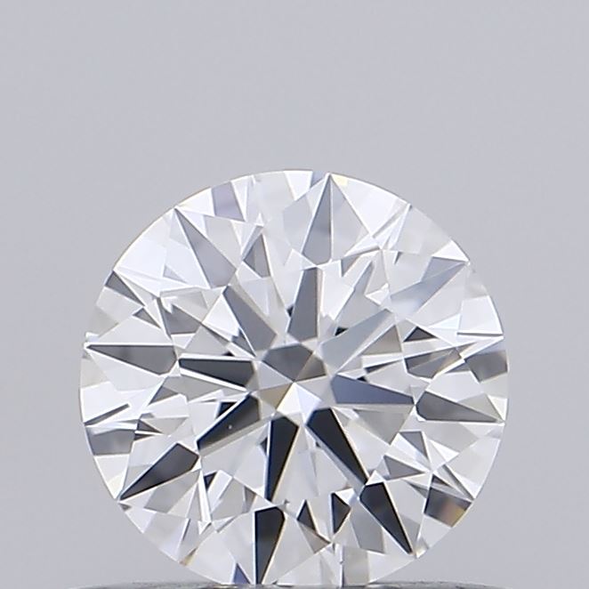 0.55 Carat Round Shaped, Ideal Cut, D Color, VVS2 Clarity, IGI Certified Lab Grown Diamond