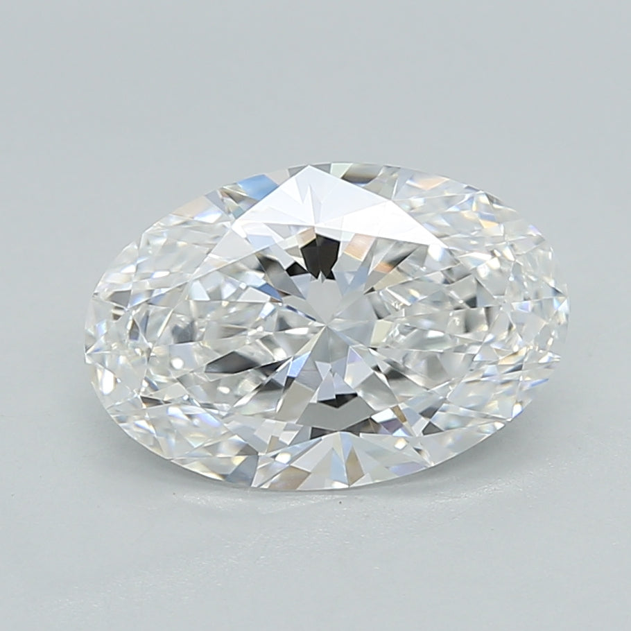 2.03 Carat Oval Shaped, Ideal Cut, E Color, VVS2 Clarity, IGI Certified Lab Grown Diamond