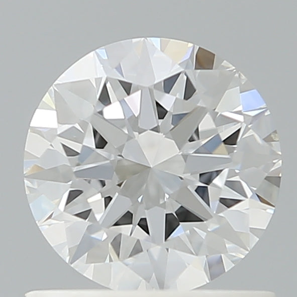 0.90 Carat Round Shaped, Excellent Cut, D Color, VVS2 Clarity, IGI Certified Lab Grown Diamond