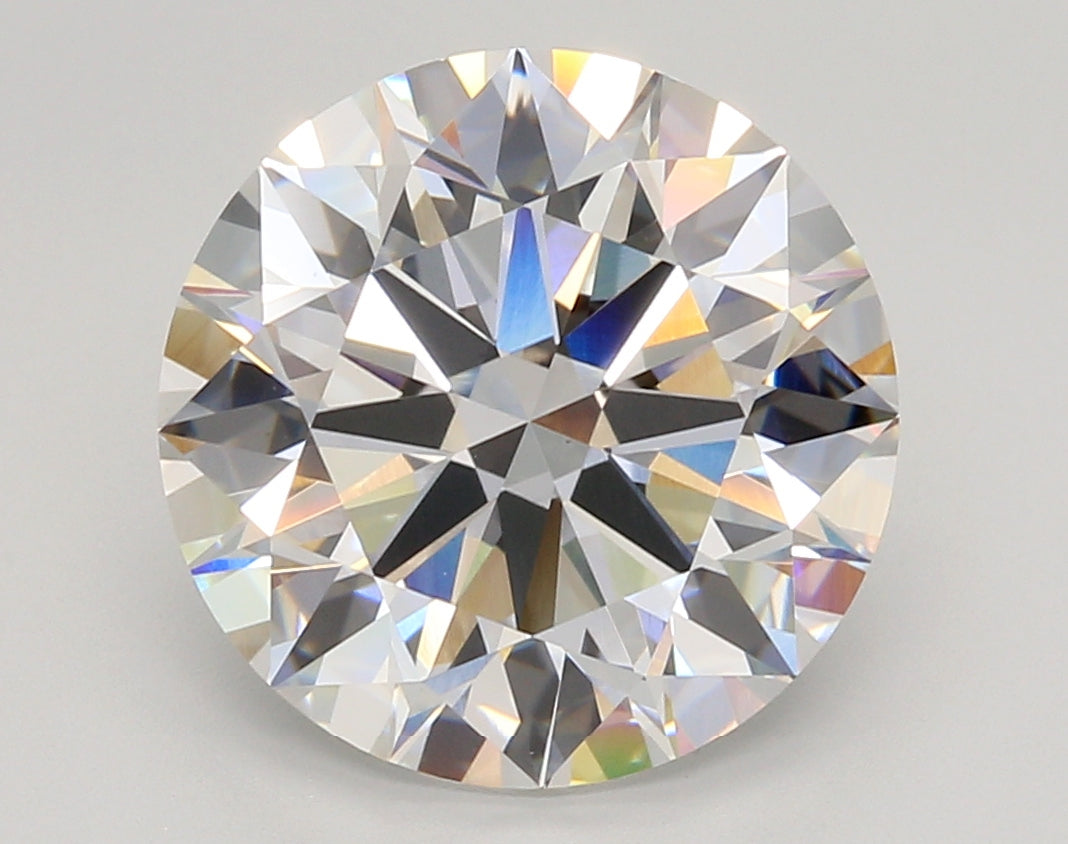 5.54 Carat Round Shaped, Ideal Cut, E Color, VVS2 Clarity, IGI Certified Lab Grown Diamond
