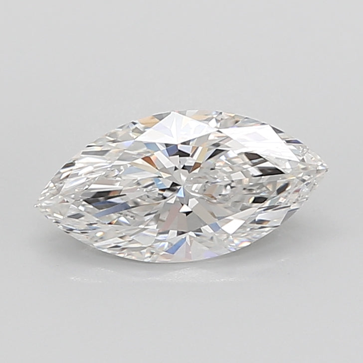 3.08 Carat Marquise Shaped, Ideal Cut, E Color, VVS2 Clarity, IGI Certified Lab Grown Diamond