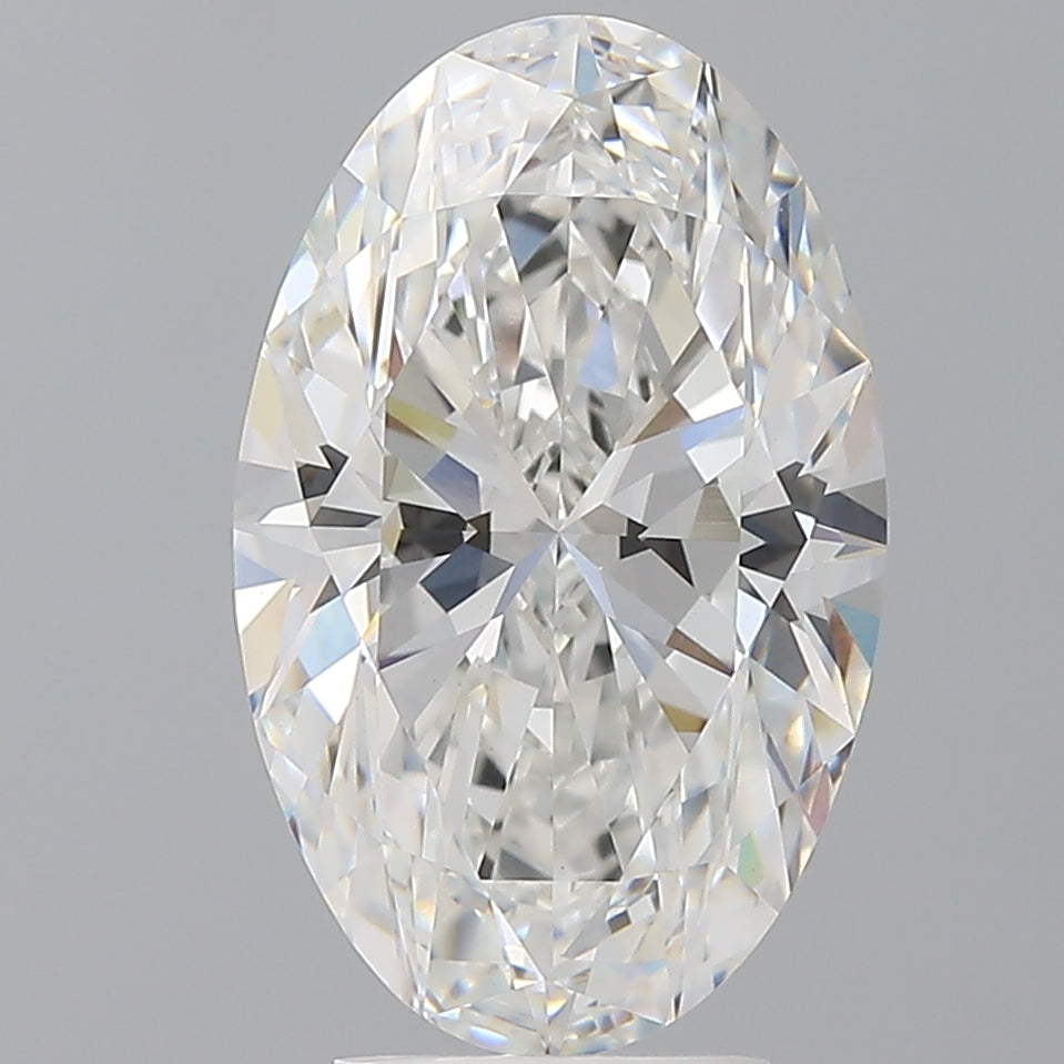 4.54 Carat Oval Shaped, Excellent Cut, F Color, VVS2 Clarity, IGI Certified Lab Grown Diamond