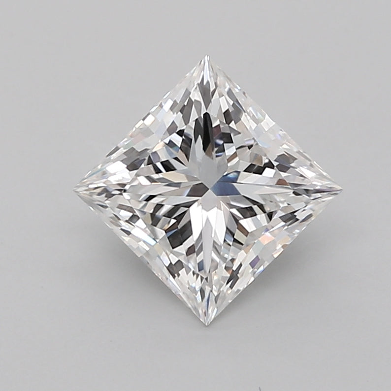 2.02 Carat Princess Shaped, Ideal Cut, E Color, VVS2 Clarity, IGI Certified Lab Grown Diamond