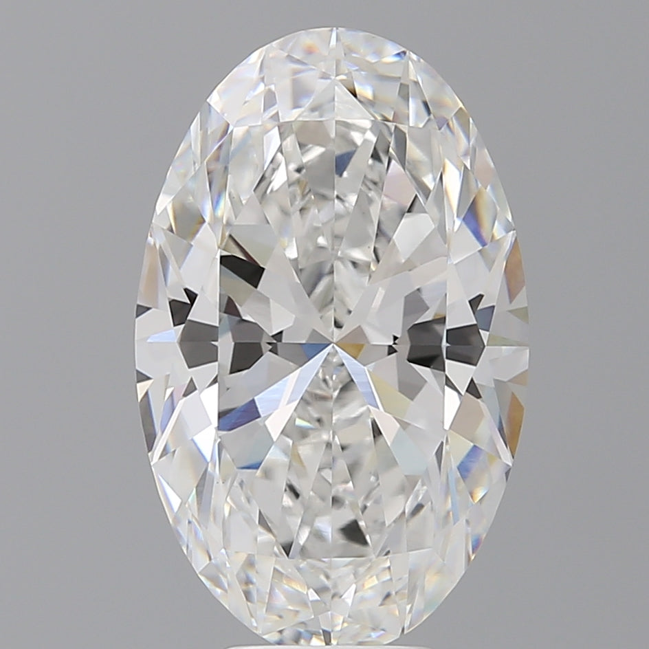 6.56 Carat Oval Shaped, Ideal Cut, E Color, VVS2 Clarity, IGI Certified Lab Grown Diamond