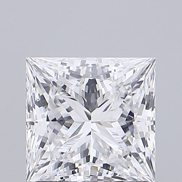 1.58 Carat Princess Shaped, Ideal Cut, D Color, VVS2 Clarity, IGI Certified Lab Grown Diamond