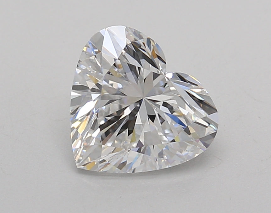 1.52 Carat Heart Shaped, Very Good Cut, D Color, VS1 Clarity, IGI Certified Lab Grown Diamond