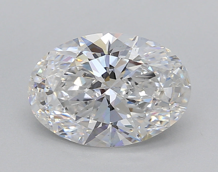 2.02 Carat Oval Shaped, Excellent Cut, D Color, VS1 Clarity, IGI Certified Lab Grown Diamond