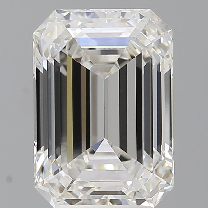 4.60 Carat Emerald Shaped, Ideal Cut, F Color, VVS2 Clarity, IGI Certified Lab Grown Diamond