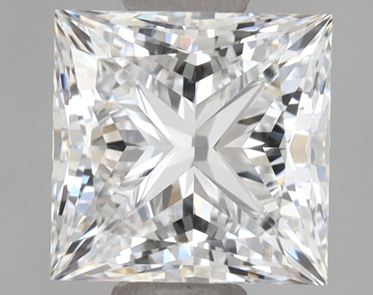 1.09 Carat Princess Shaped, Ideal Cut, E Color, VVS1 Clarity, IGI Certified Lab Grown Diamond