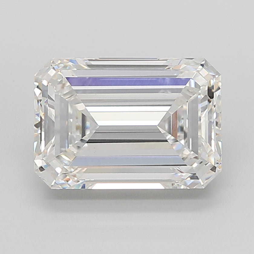 10.05 Carat Emerald Shaped, Ideal Cut, F Color, VS1 Clarity, IGI Certified Lab Grown Diamond