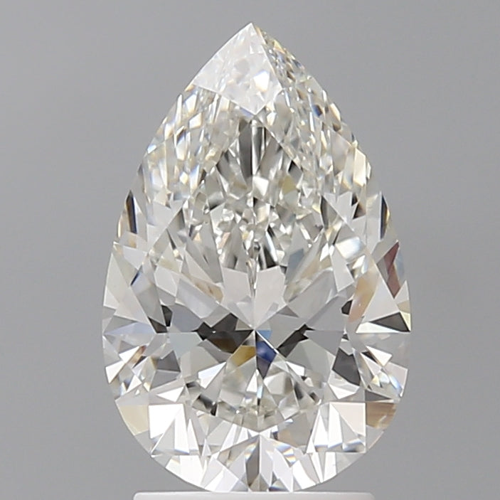 2.60 Carat Pear Shaped, Ideal Cut, F Color, VVS2 Clarity, IGI Certified Lab Grown Diamond