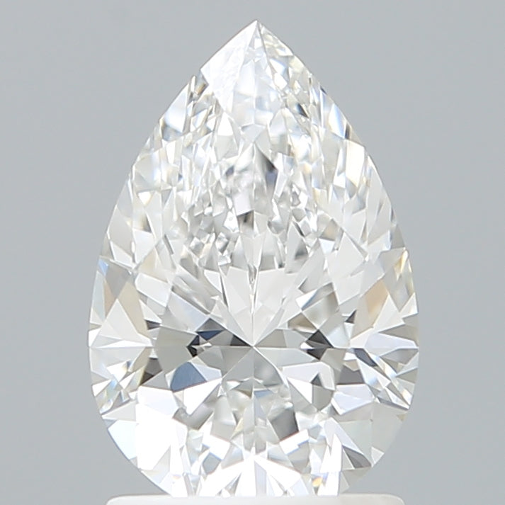 1.52 Carat Pear Shaped, Ideal Cut, D Color, VVS1 Clarity, IGI Certified Lab Grown Diamond