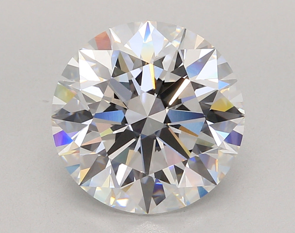 5.05 Carat Round Shaped, Ideal Cut, D Color, VVS2 Clarity, IGI Certified Lab Grown Diamond