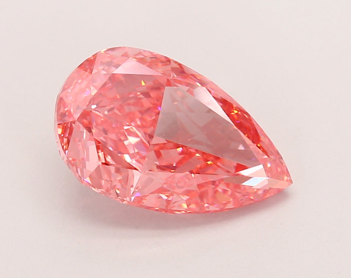 4.09 Carat Pear Shaped, Excellent Cut, VVS2 Clarity, IGI Certified Lab Grown Diamond