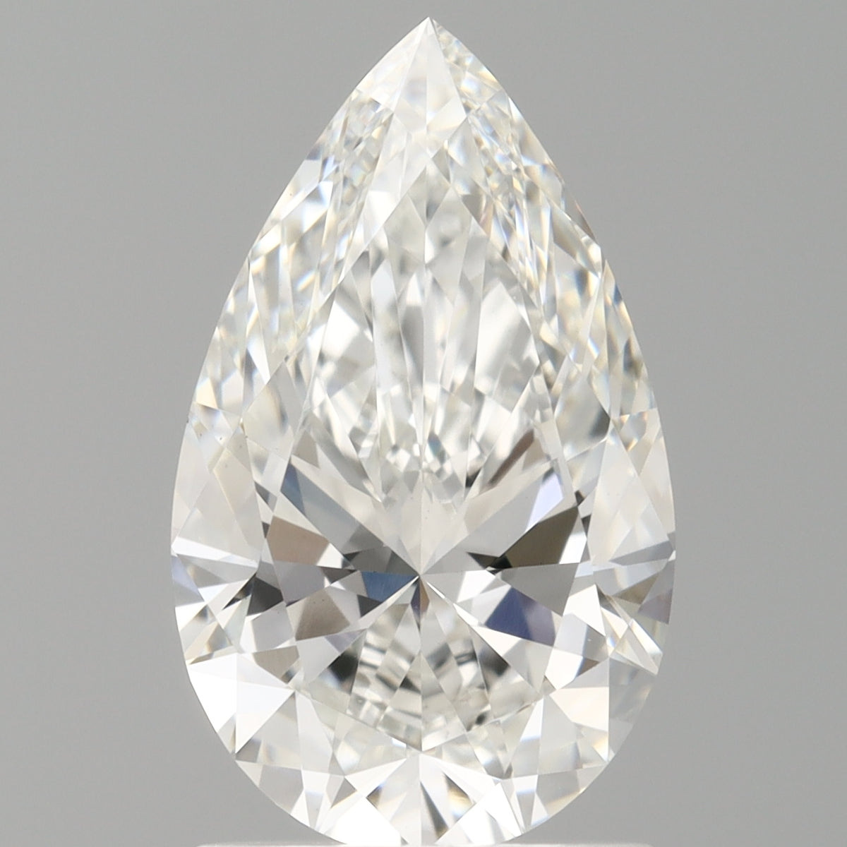 1.60 Carat Pear Shaped, Ideal Cut, F Color, VVS2 Clarity, IGI Certified Lab Grown Diamond