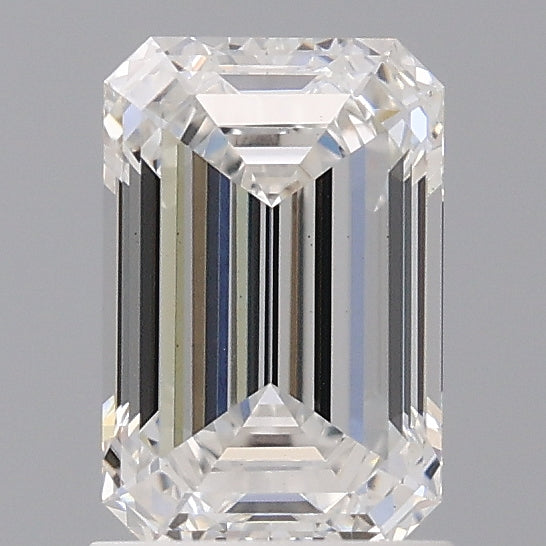 1.60 Carat Emerald Shaped, Ideal Cut, E Color, VS1 Clarity, IGI Certified Lab Grown Diamond