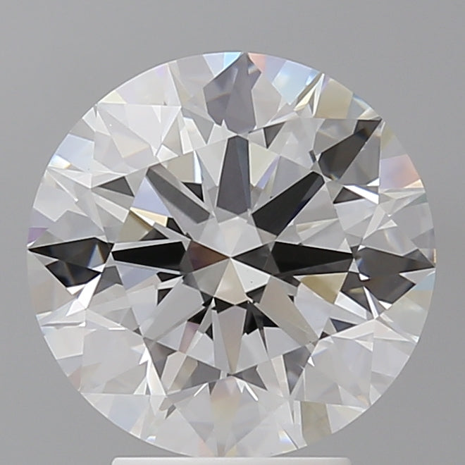 4.06 Carat Round Shaped, Ideal Cut, E Color, VVS2 Clarity, IGI Certified Lab Grown Diamond