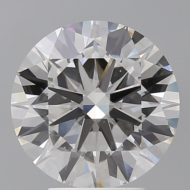 4.03 Carat Round Shaped, Ideal Cut, F Color, VVS2 Clarity, IGI Certified Lab Grown Diamond
