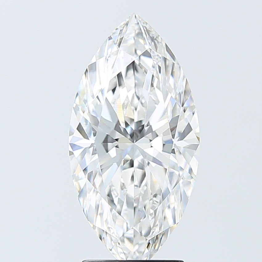 3.10 Carat Marquise Shaped, Ideal Cut, E Color, VVS2 Clarity, IGI Certified Lab Grown Diamond