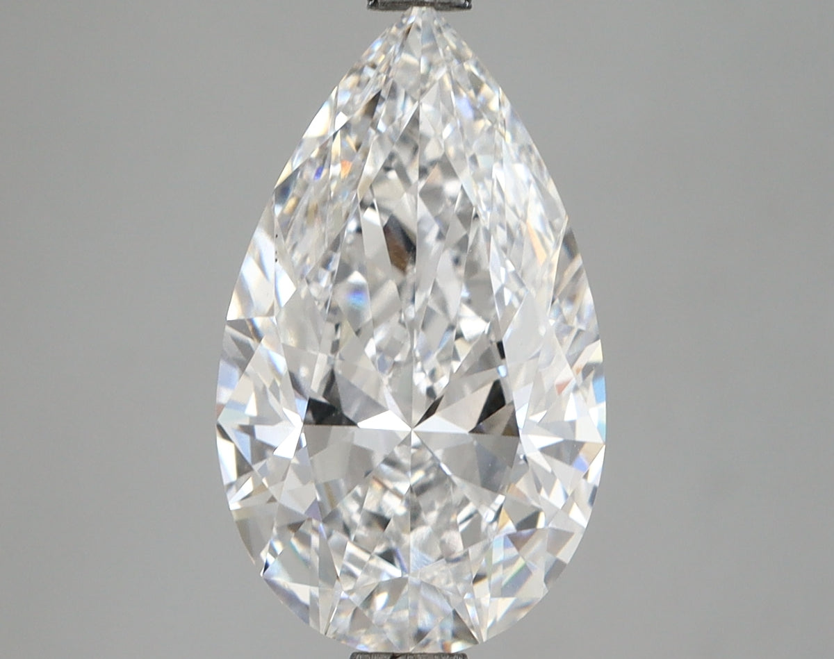 3.22 Carat Pear Shaped, Excellent Cut, E Color, VVS1 Clarity, IGI Certified Lab Grown Diamond