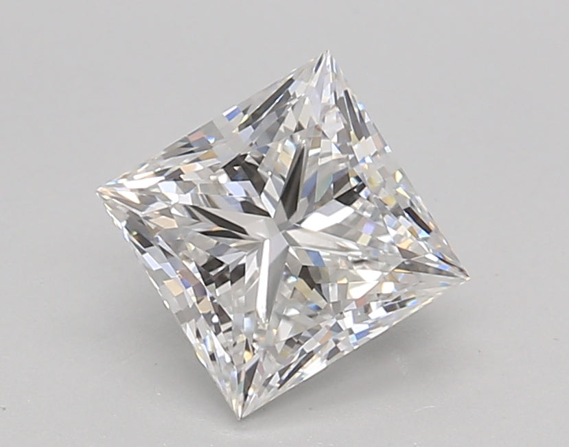 1.51 Carat Princess Shaped, Ideal Cut, D Color, VVS2 Clarity, IGI Certified Lab Grown Diamond