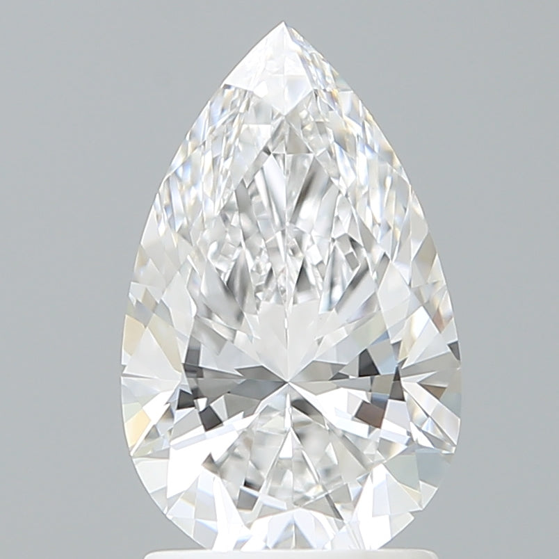 1.88 Carat Pear Shaped, Ideal Cut, E Color, VVS1 Clarity, IGI Certified Lab Grown Diamond