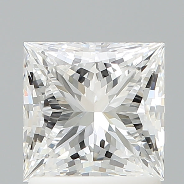 1.52 Carat Princess Shaped, Ideal Cut, D Color, VVS2 Clarity, IGI Certified Lab Grown Diamond