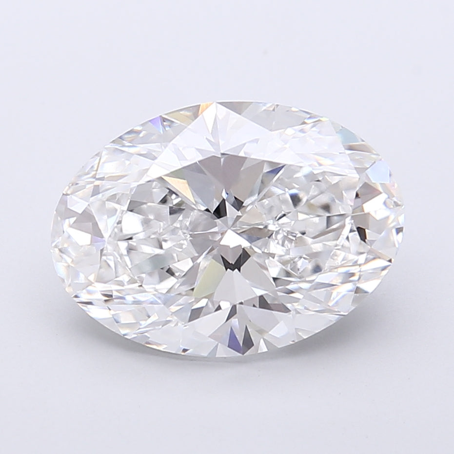 4.12 Carat Oval Shaped, Very Good Cut, D Color, VVS2 Clarity, IGI Certified Lab Grown Diamond