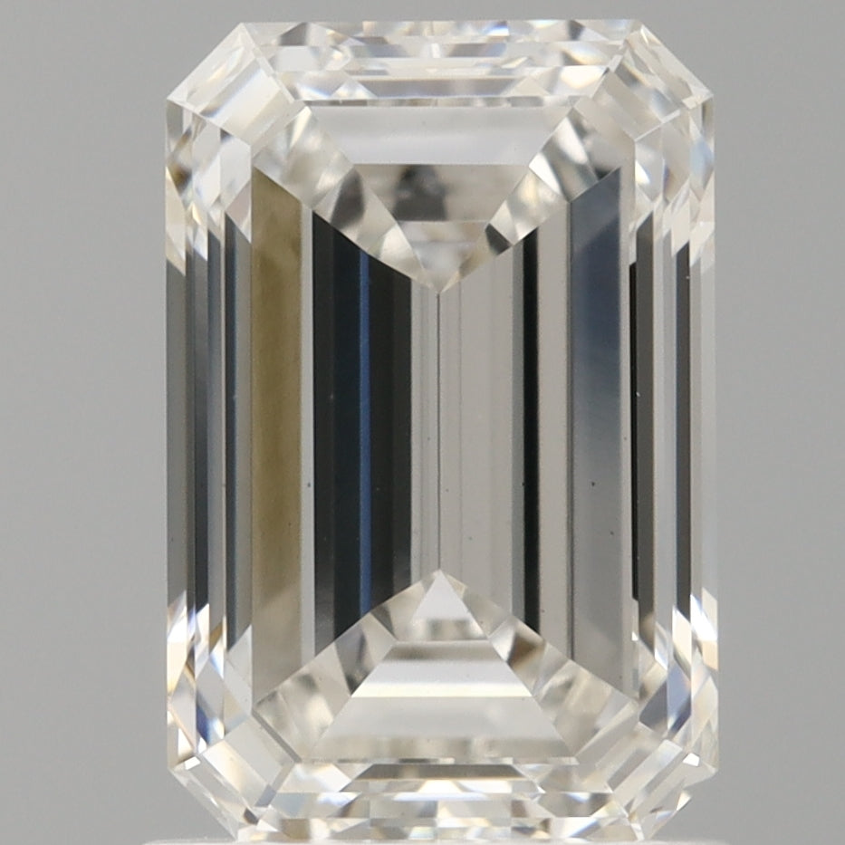 1.53 Carat Emerald Shaped, Excellent Cut, F Color, VS1 Clarity, IGI Certified Lab Grown Diamond