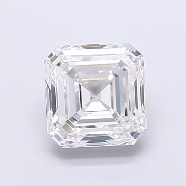 1.96 Carat Asscher Shaped, Very Good Cut, D Color, VVS2 Clarity, IGI Certified Lab Grown Diamond