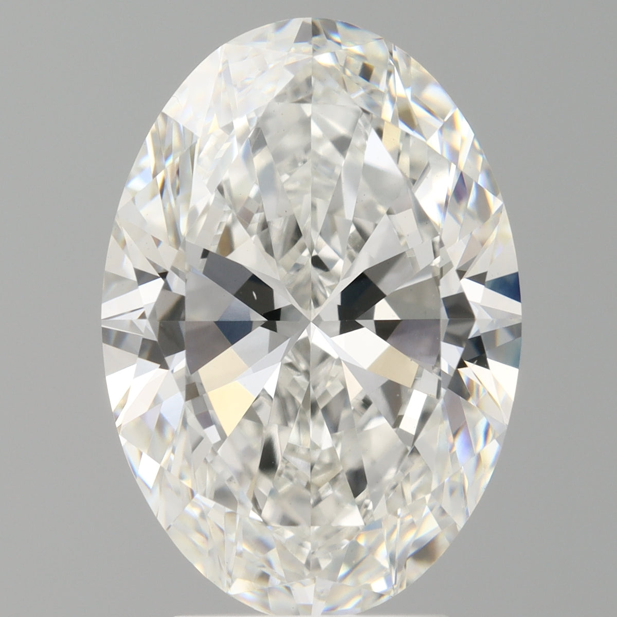 4.03 Carat Oval Shaped, Ideal Cut, F Color, VVS2 Clarity, IGI Certified Lab Grown Diamond