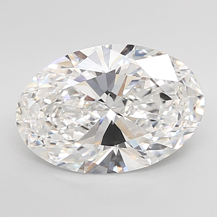5.09 Carat Oval Shaped, Ideal Cut, E Color, VVS2 Clarity, IGI Certified Lab Grown Diamond