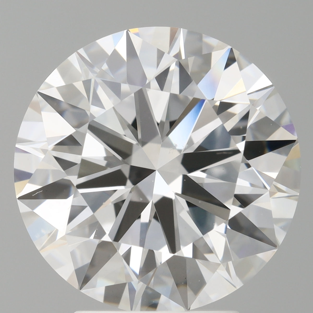 4.10 Carat Round Shaped, Ideal Cut, E Color, VVS2 Clarity, IGI Certified Lab Grown Diamond