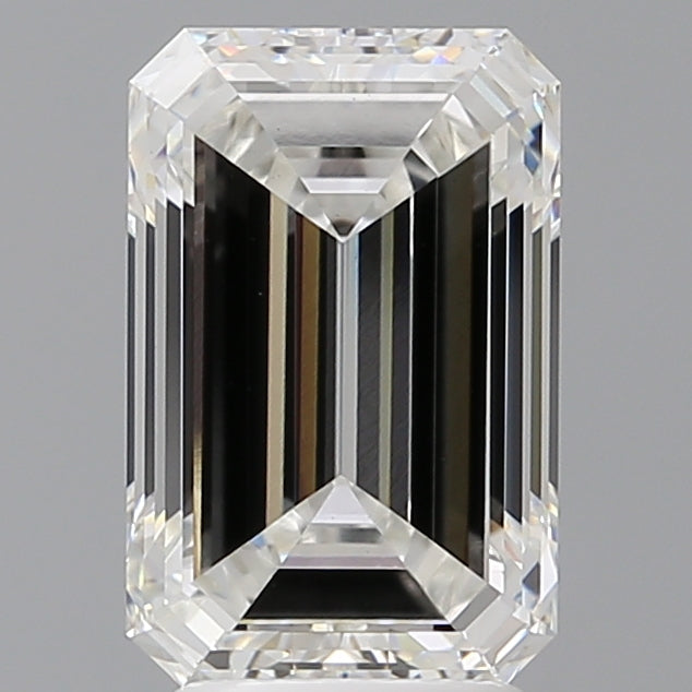 3.50 Carat Emerald Shaped, Very Good Cut, F Color, VVS2 Clarity, IGI Certified Lab Grown Diamond