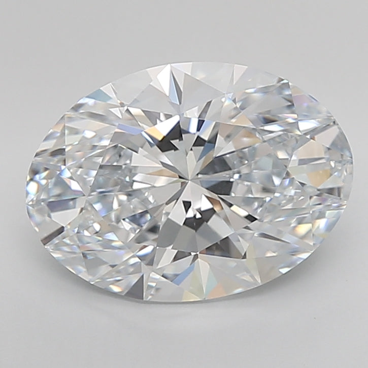 5.07 Carat Oval Shaped, Excellent Cut, F Color, IF Clarity, IGI Certified Lab Grown Diamond