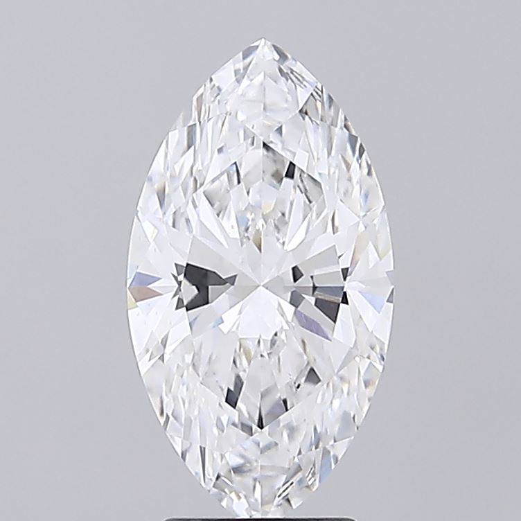 3.03 Carat Marquise Shaped, Ideal Cut, D Color, VS1 Clarity, IGI Certified Lab Grown Diamond