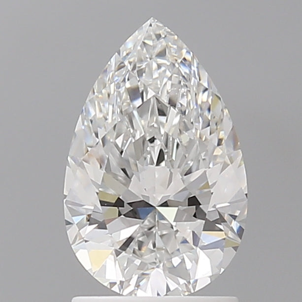 1.59 Carat Pear Shaped, Ideal Cut, E Color, VVS2 Clarity, IGI Certified Lab Grown Diamond