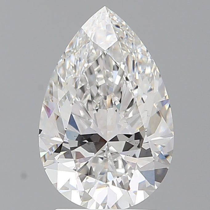 2.59 Carat Pear Shaped, Ideal Cut, E Color, VS1 Clarity, IGI Certified Lab Grown Diamond