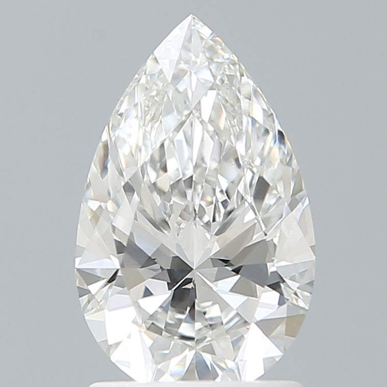 1.58 Carat Pear Shaped, Ideal Cut, E Color, VVS1 Clarity, IGI Certified Lab Grown Diamond