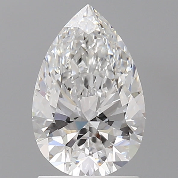 1.60 Carat Pear Shaped, Ideal Cut, D Color, VVS2 Clarity, IGI Certified Lab Grown Diamond