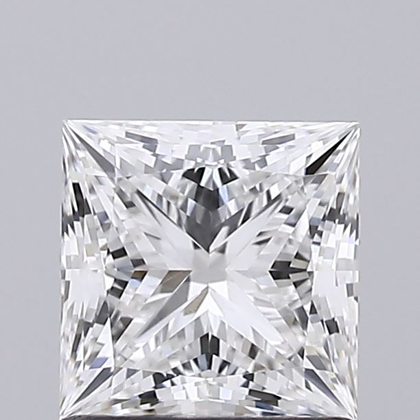 1.06 Carat Princess Shaped, Ideal Cut, F Color, VVS1 Clarity, IGI Certified Lab Grown Diamond
